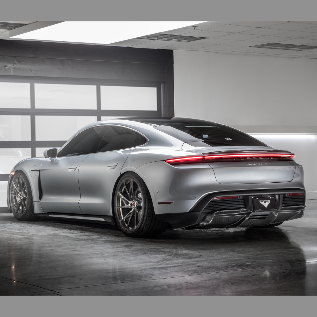 Porsche Taycan Turbo & Turbo S GW9 Rear Diffuser - High-Performance Carbon Fiber Diffuser for Enhanced Aerodynamics & Sporty Look - Perfect for Track Days & Car Shows
