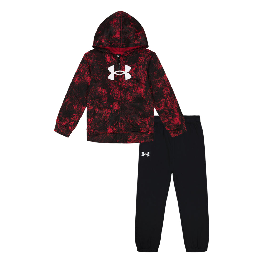 Under Armour Kids Boys' Printed Full-Zip Hoodie & Jogger Set - Athletic Outfit for School, Sports & Play
