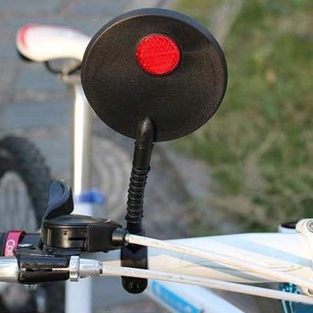 1pc Flexible Bike Rearview Mirror for MTB Road Bicycle - Adjustable Handlebar Safety Mirror for Cycling | Perfect for Commuting, Mountain Biking & Urban Riding