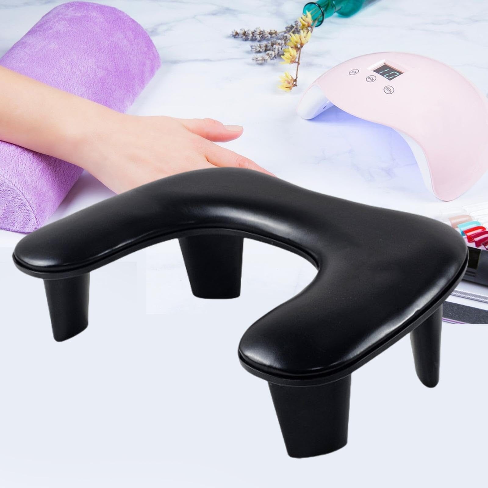 Ergonomic Hand & Arm Rest Pillow for Office & Gaming - Comfortable Wrist Support for Typing, Computer Work & Relaxation - Perfect for Desk, Home & Travel Use