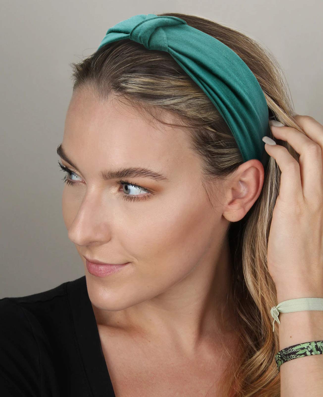 Tobeffect Women's African Boho Headbands - Wide Knotted Head Wraps & Turban Hair Accessories for Women | Perfect for Yoga, Workouts, and Everyday Fashion