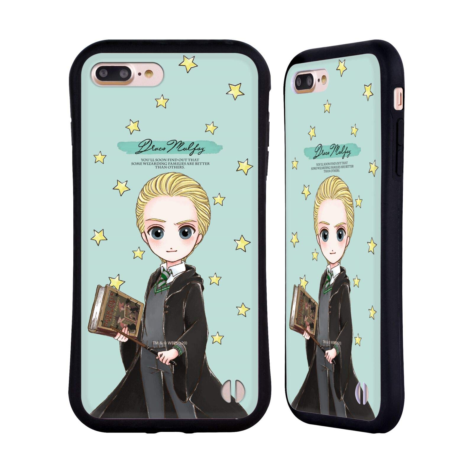 Official Harry Potter Draco Malfoy Deathly Hallows iPhone Case - Compatible with iPhone 7 Plus/8 Plus - Premium Protection for Wizarding World Fans | Perfect for School, Work & Magic Themed Events