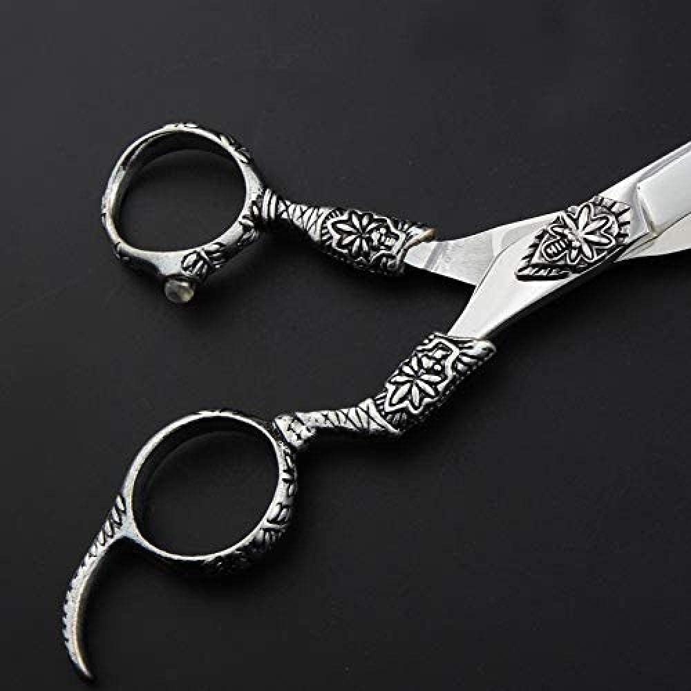 Professional 6 Inch Barber Scissors Set - Hairdressing & Styling Shears with Flat & Texturizing Blades for Precision Hair Cutting | Salon & Home Use
