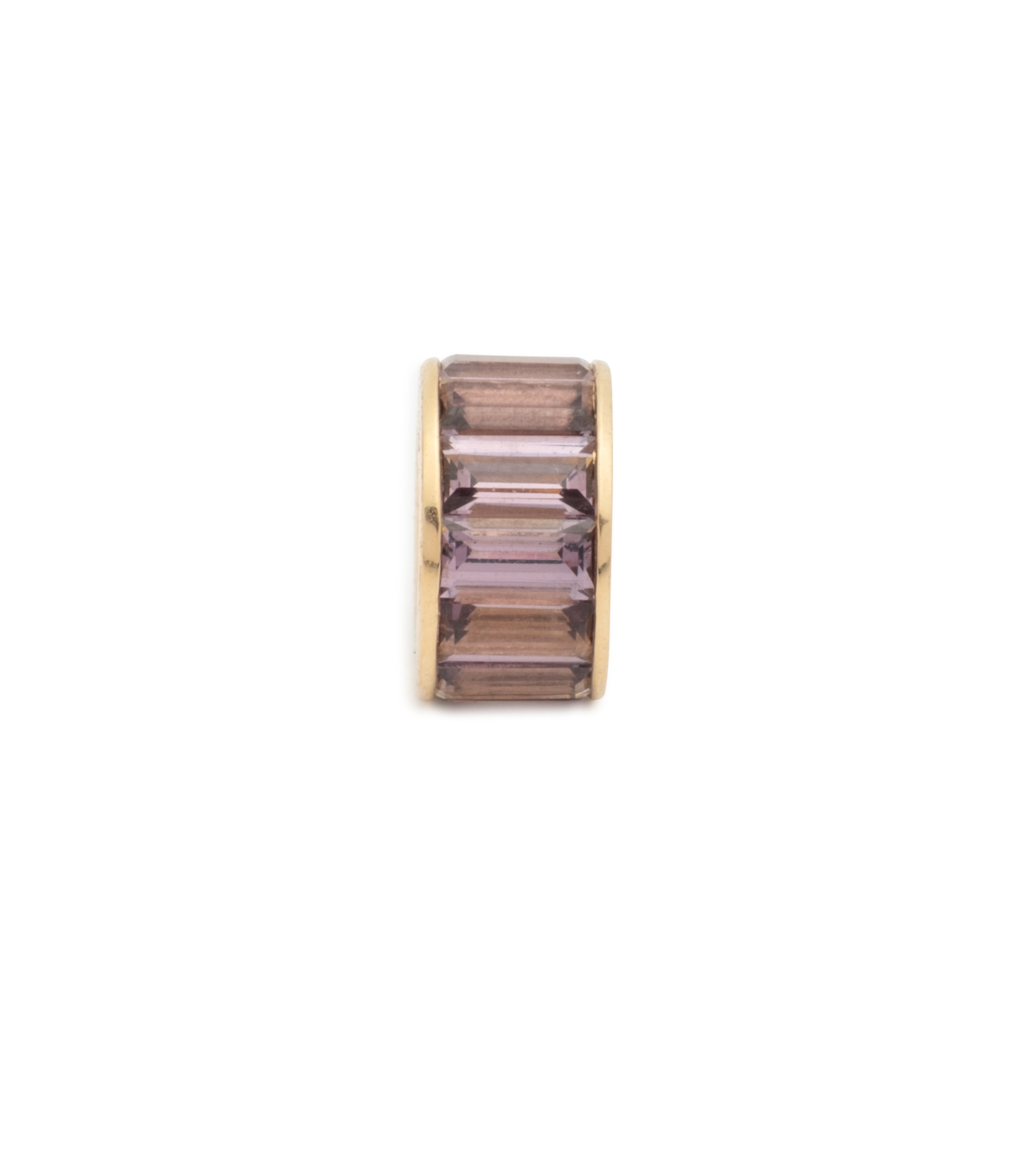 Violet Spinel Baguette Ring - Elegant Heartbeat Love Jewelry for Romantic Gifts & Special Occasions