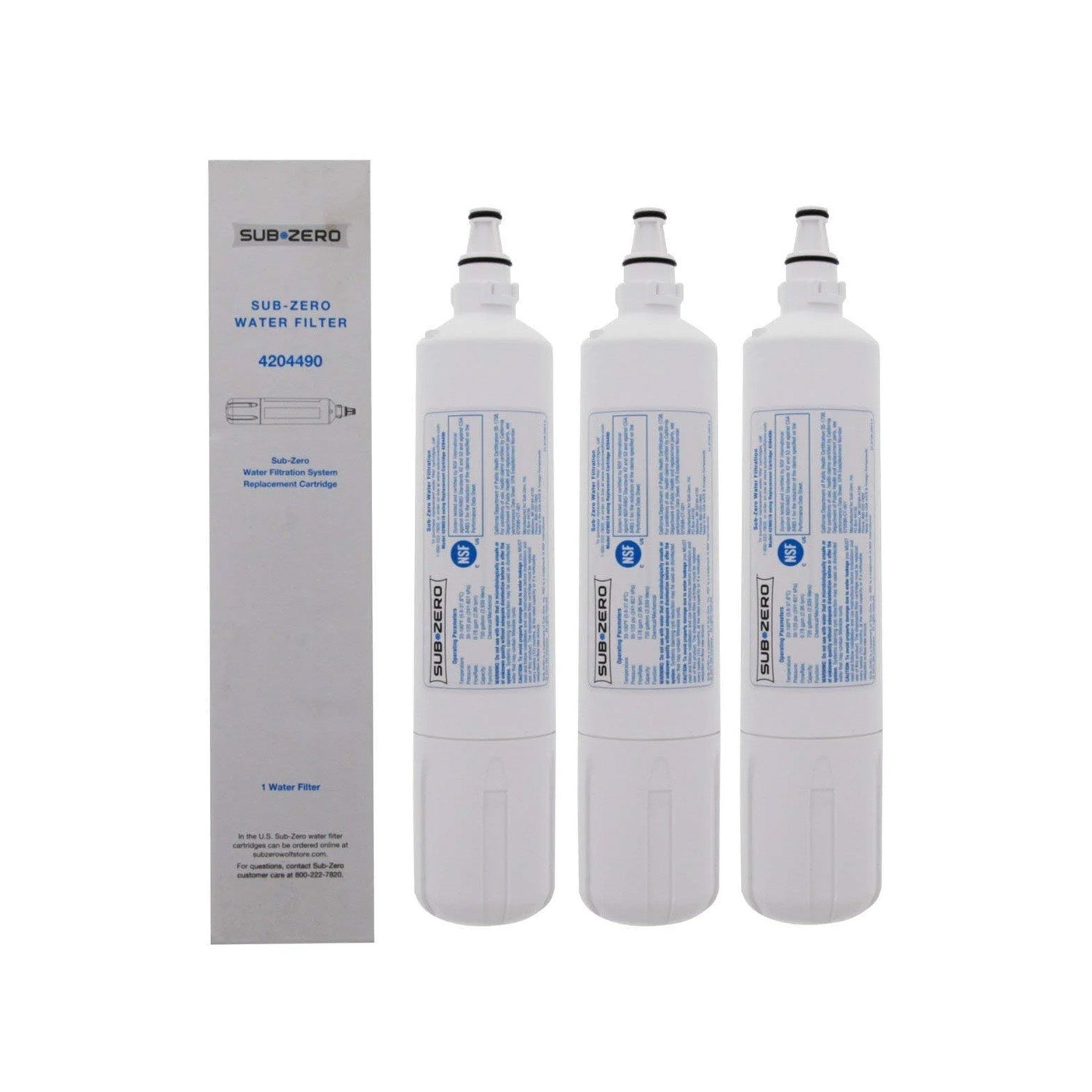 Genuine Sub Zero 4204490 Refrigerator Water Filter Replacement - Compatible with Sub-Zero Fridges - Clean & Safe Drinking Water for Home & Kitchen Use