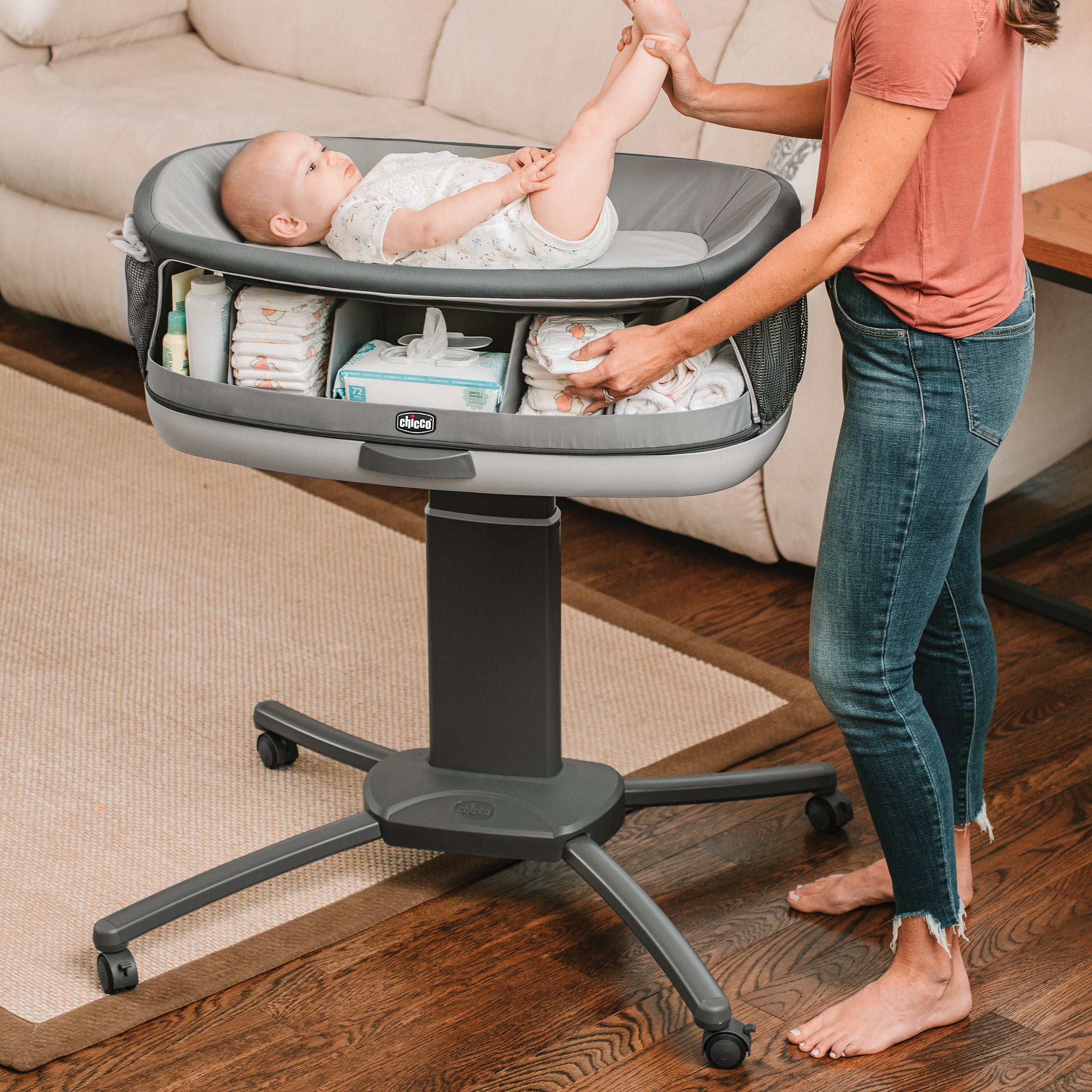 Chicco Close to You SE Baby Changing Station & Organizer - Portable Diaper Changing Table for Nursery, Travel & On-the-Go Parents