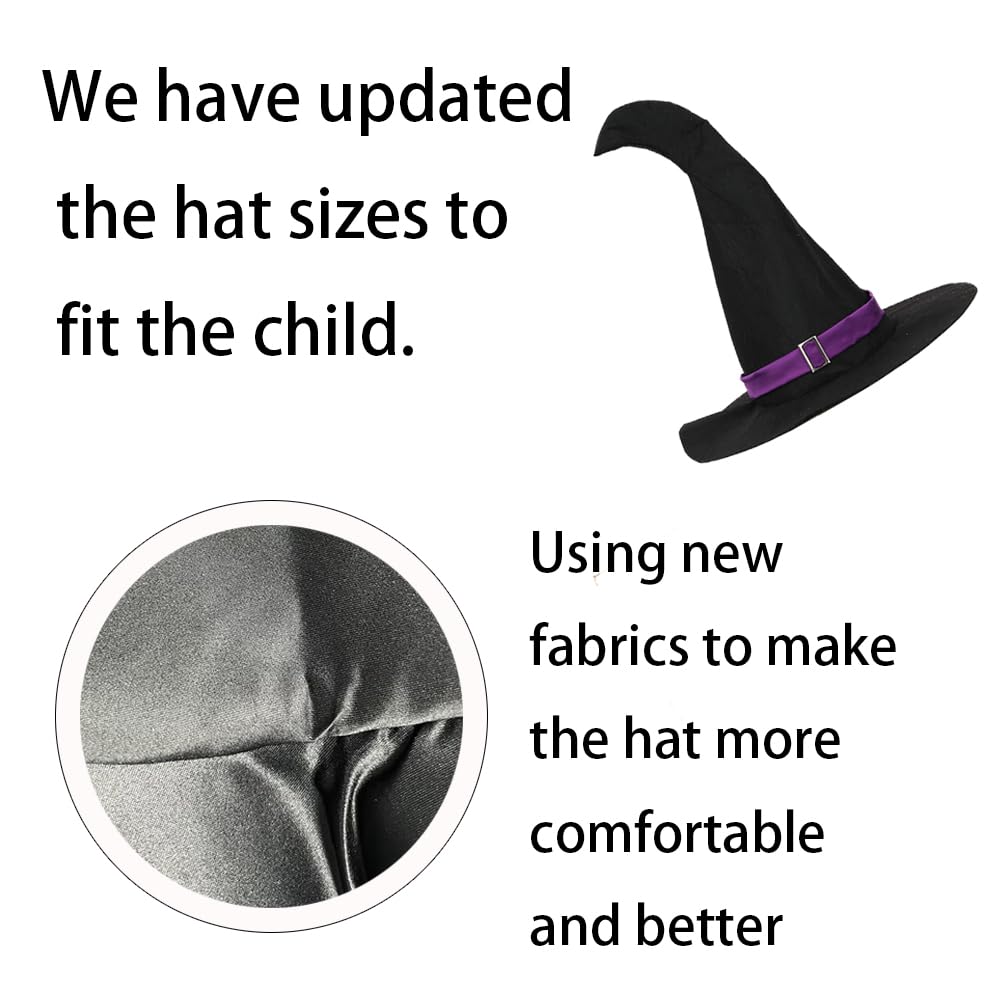 Yolsun Purple Witch Costume for Girls - Bubble Sleeve Halloween Dress for Kids | Perfect for Trick-or-Treating, Costume Parties & Spooky Photo Shoots