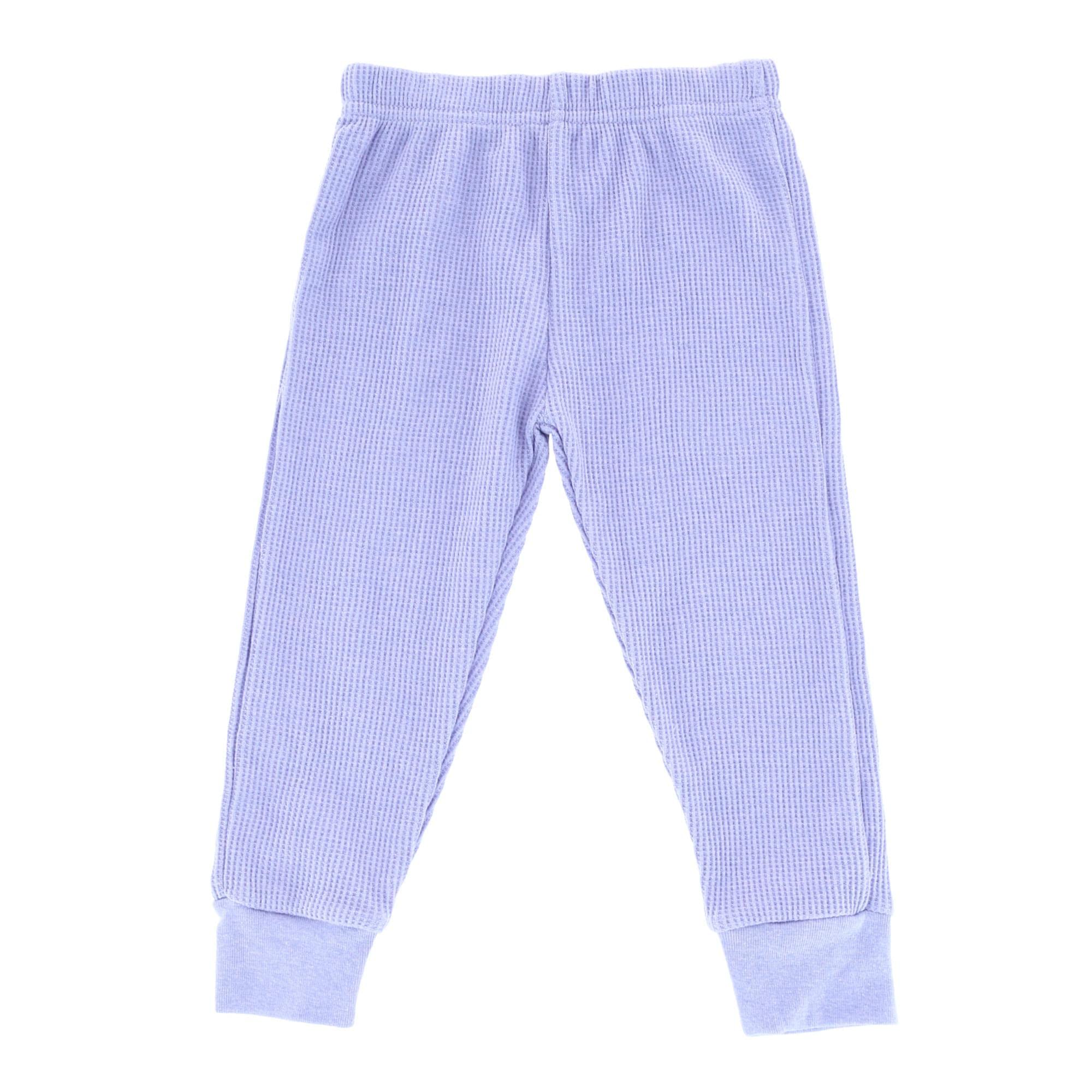 Rene Rofe Girls' Thermal Underwear Set - 2-Piece Waffle Knit Long Johns for Toddlers (1-3 Years) | Warm Winter Base Layer for Baby Girls | Perfect for Cold Weather, Snow Play & Indoor Comfort