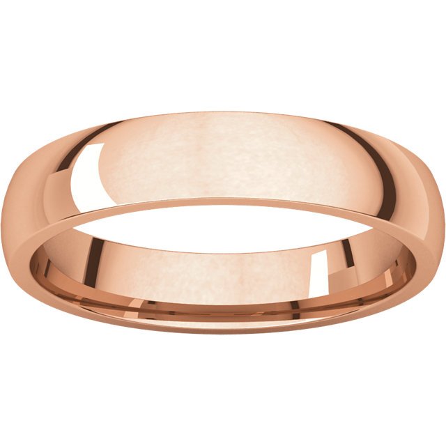 14K Gold 4mm Comfort Fit Wedding Band for Women – Elegant & Lightweight Ring for Bridal, Anniversary, and Everyday Wear