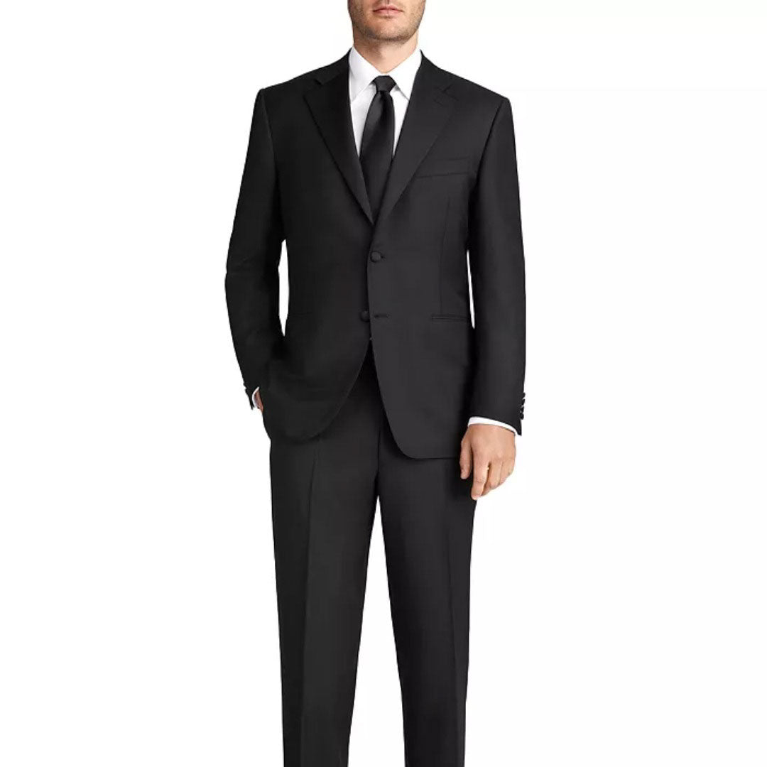 CANALI Black Tuxedo for Men | Premium Formal Suit for Weddings, Galas & Special Occasions