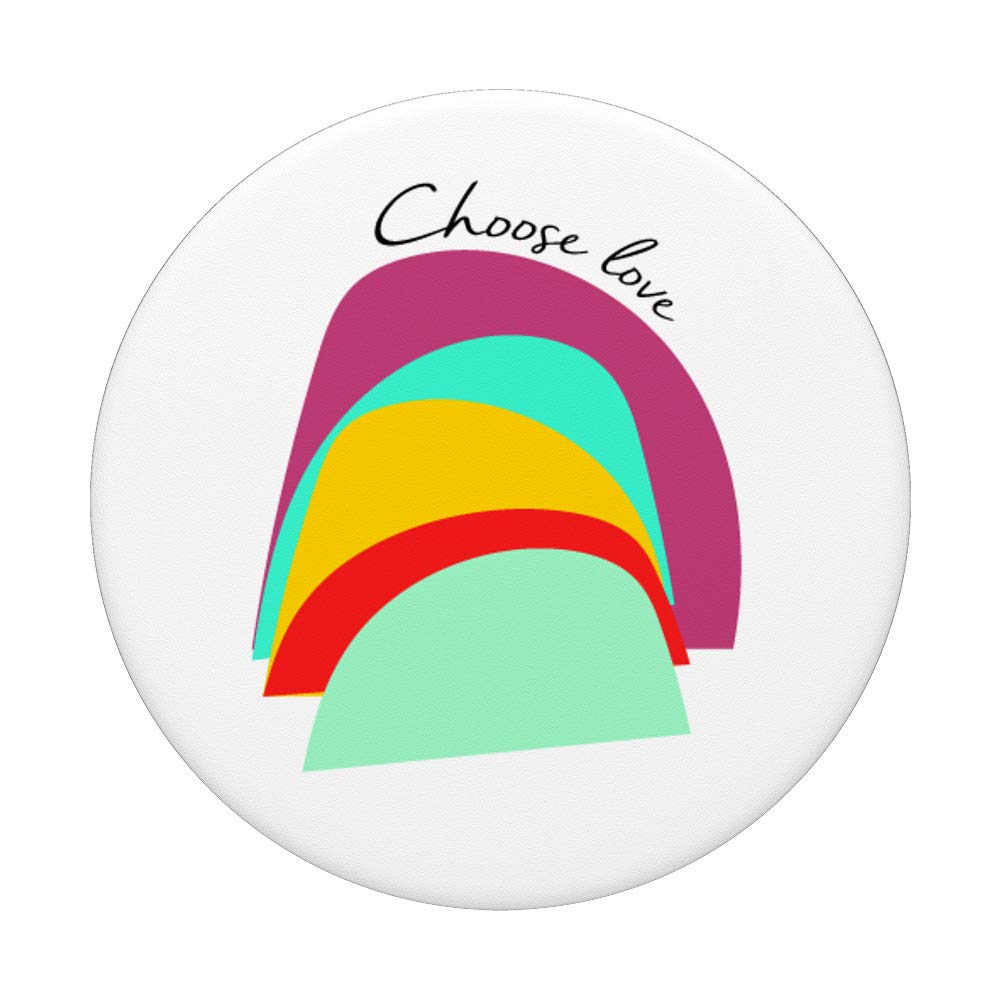 Modern Rainbow PopSocket Phone Grip - Expandable Stand for iPhone & Android - Perfect for Selfies, Videos & Secure Phone Handling
