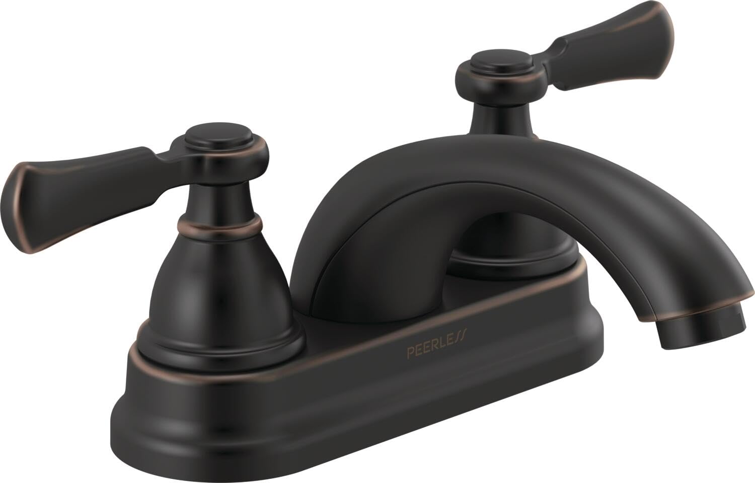 Peerless P2465LF-OB Oil Rubbed Bronze Two-Handle Centerset Bathroom Faucet for Vanity Sink - Perfect for Modern Bathroom Renovations and Home Upgrades
