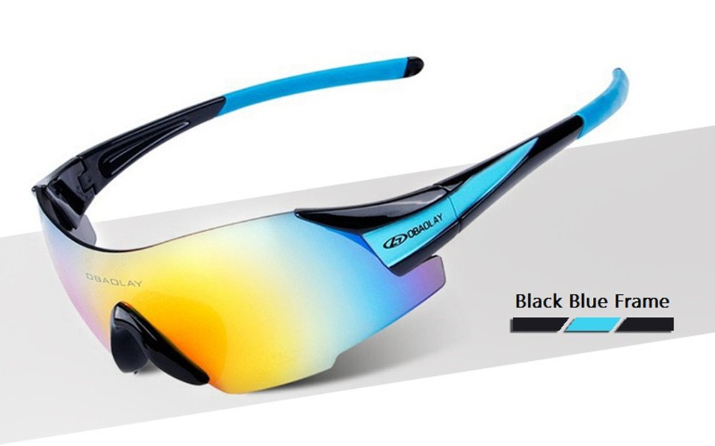 Polarized Sports Cycling Sunglasses for Men - UV Protection Bike Glasses for Running, Cycling & Outdoor Activities | Lightweight & Anti-Fog Design