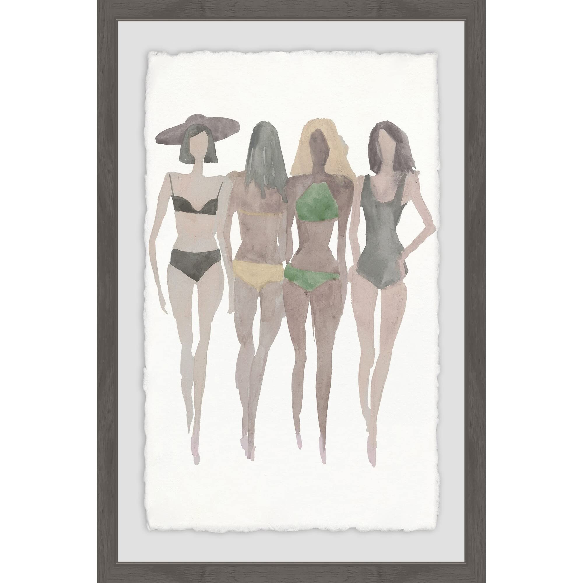 Handmade Beach II Framed Print 20x30 - Coastal Wall Art Decor for Living Room, Bedroom & Office - MARMONT HILL