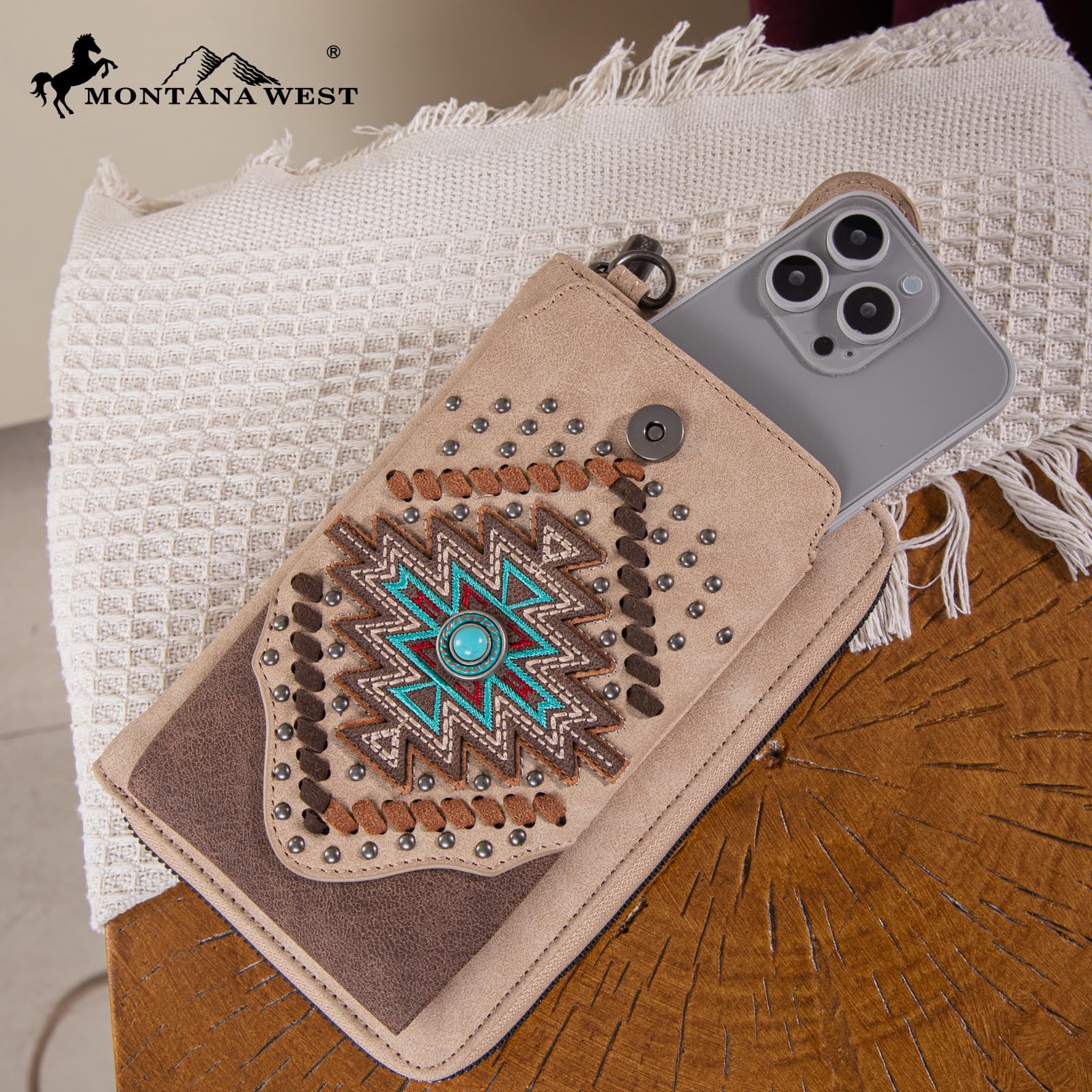 Montana West Small Crossbody Bags for Women - Western Style Leather Handbag with Cash Slots & RFID Protection | Perfect for Travel, Shopping, and Everyday Use