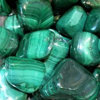 Natural Malachite Tumbled Stone - Healing Crystal for Stress Relief & Positive Energy - Perfect for Meditation, Jewelry Making & Home Decor