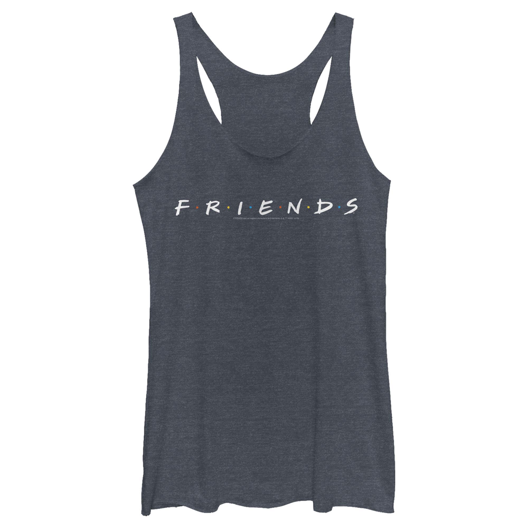 Friends Classic Logo Women's Racerback Tank Top | Soft Cotton Casual Sleeveless Shirt | Perfect for Summer Outfits, Gym Wear & Lounge