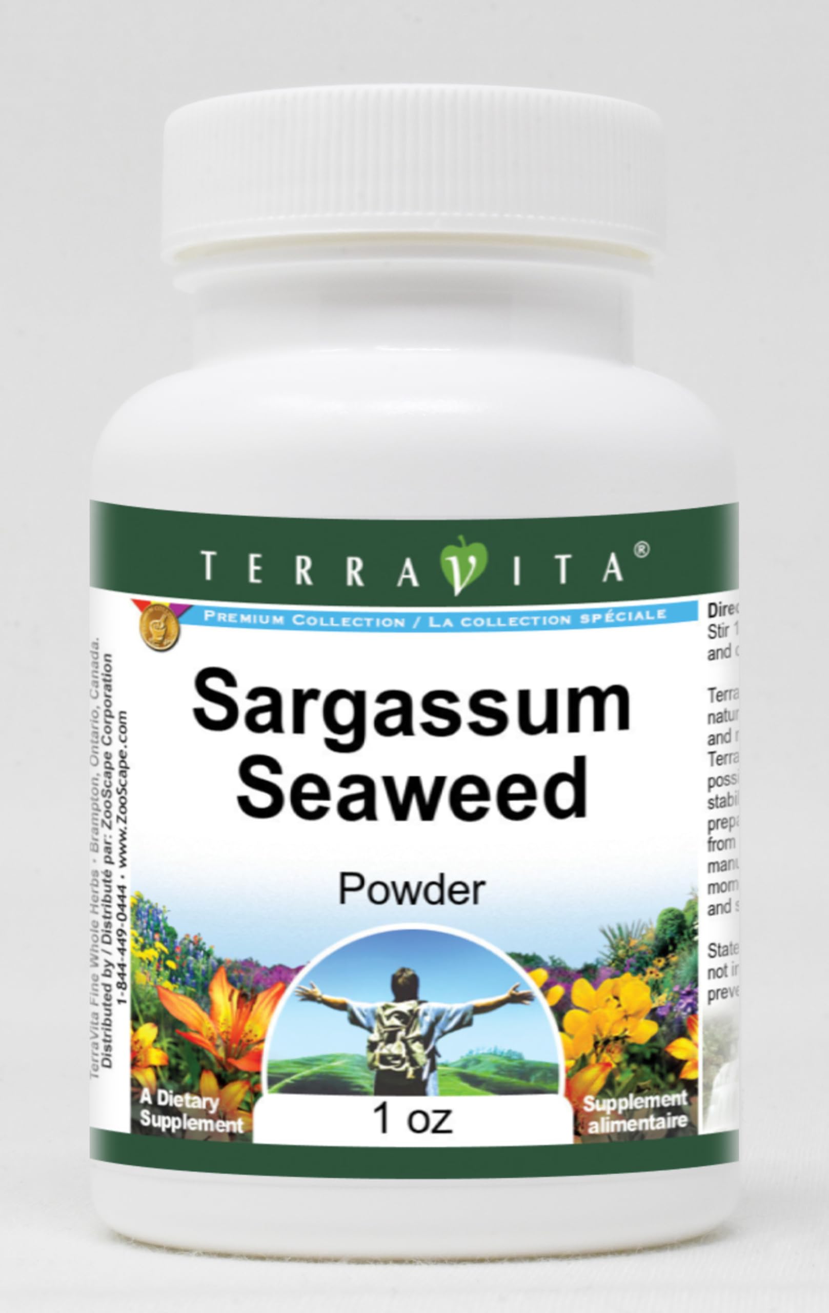 Organic Sargassum Seaweed Powder (1 oz) - 2 Pack | Natural Iodine & Mineral Supplement for Thyroid Support | Perfect for Smoothies, Detox Drinks & Skincare DIY