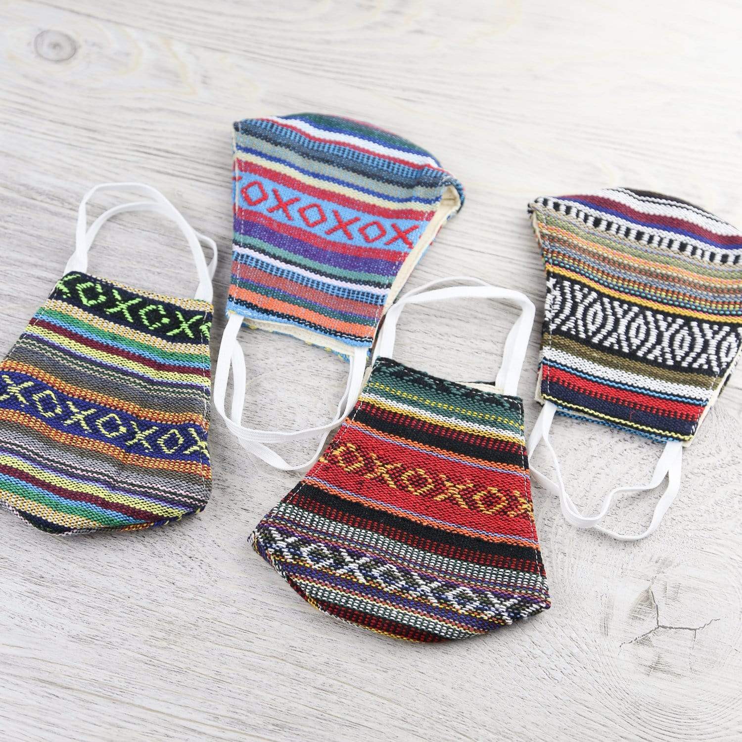 Authentic Handwoven Cotton Face Mask from Nepal - Breathable & Comfortable for Daily Wear, Travel, and Outdoor Activities