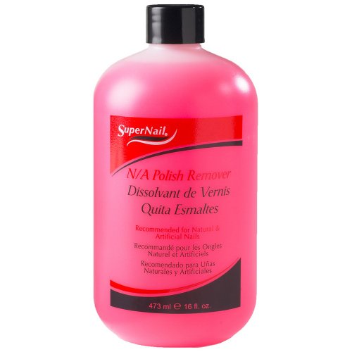 Supernail Professional Nail Polish Remover - 16 oz Acetone Formula for Fast & Gentle Nail Polish Removal - Perfect for Home, Salon & Travel Use