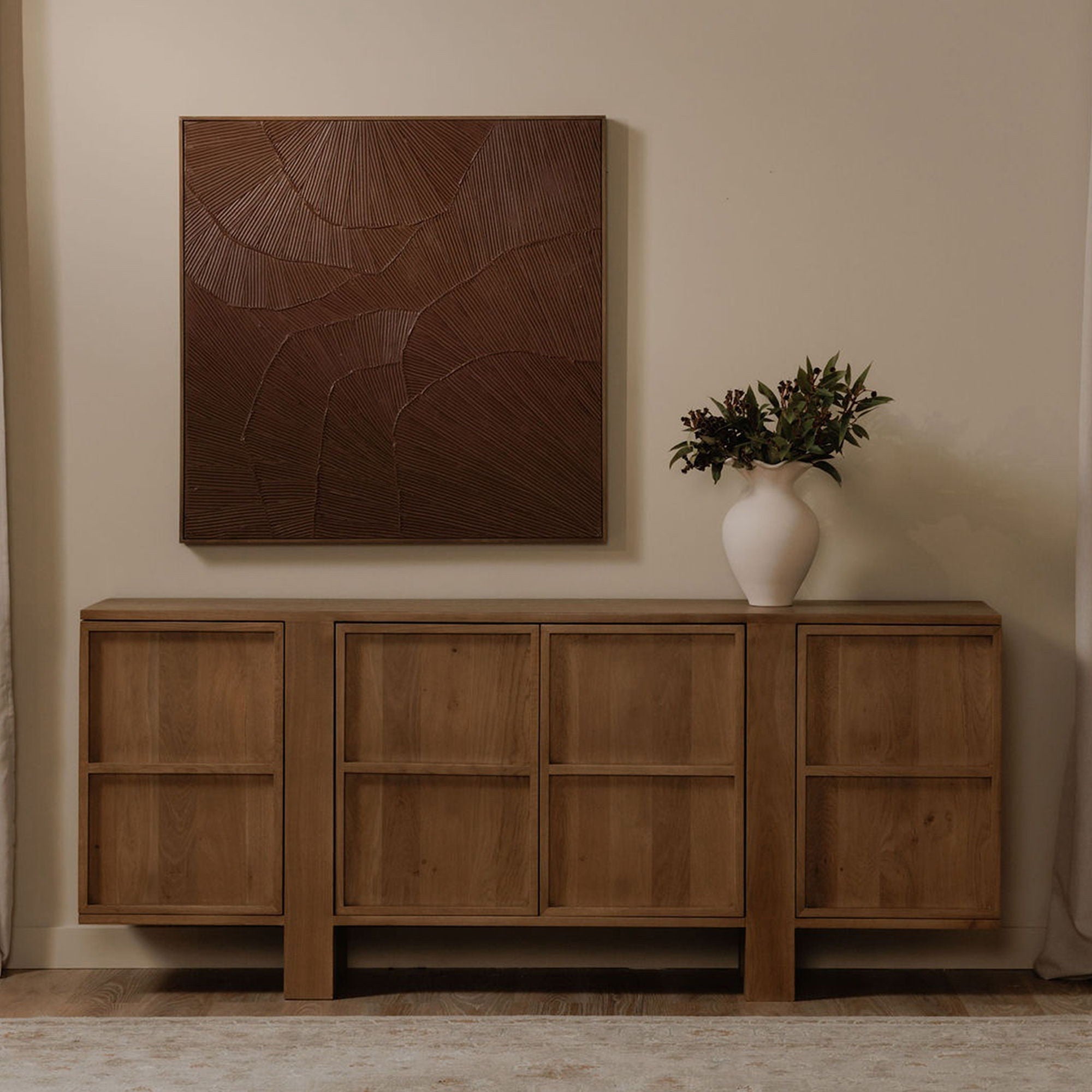 Flutter Framed Painting - Elegant Maroon Wall Art for Living Room, Bedroom & Office Decor