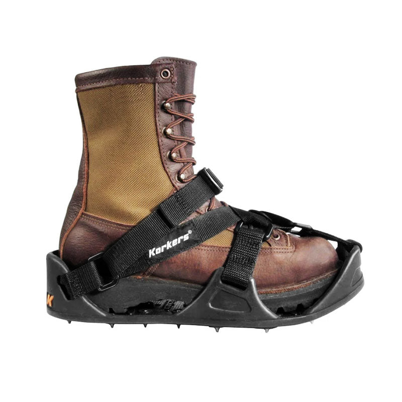Korkers Work Trax Sharp Spikes Sandal - Non-Slip Fishing & Hiking Water Shoes for Men & Women - Perfect for River Wading, Boat Deck Safety, and Outdoor Adventures