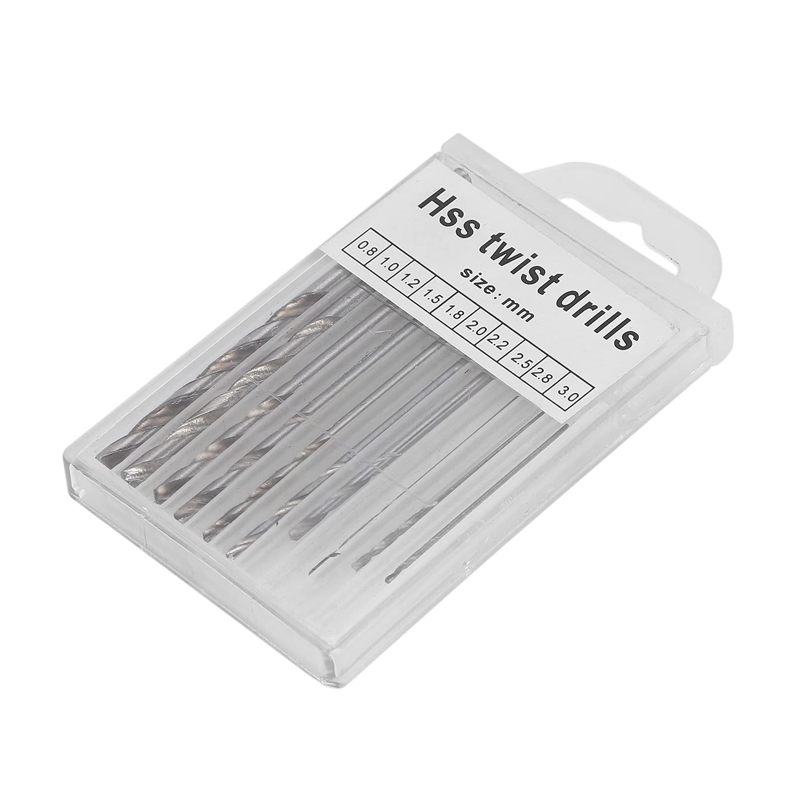 Twisted Drill Bit Set - High Precision Hand Drill Bits for Watch Repair, Jewelry Making, Woodworking & Soft Metal Crafting - Perfect for DIY Projects, Watchmakers & Jewelers