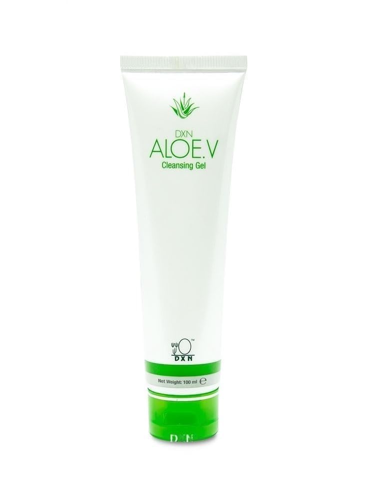 DXN Aloe Vera Facial Cleansing Gel 100ml - Natural Skin Cleanser for Acne & Sensitive Skin | Gentle Face Wash for Daily Skincare Routine & Post-Sun Care