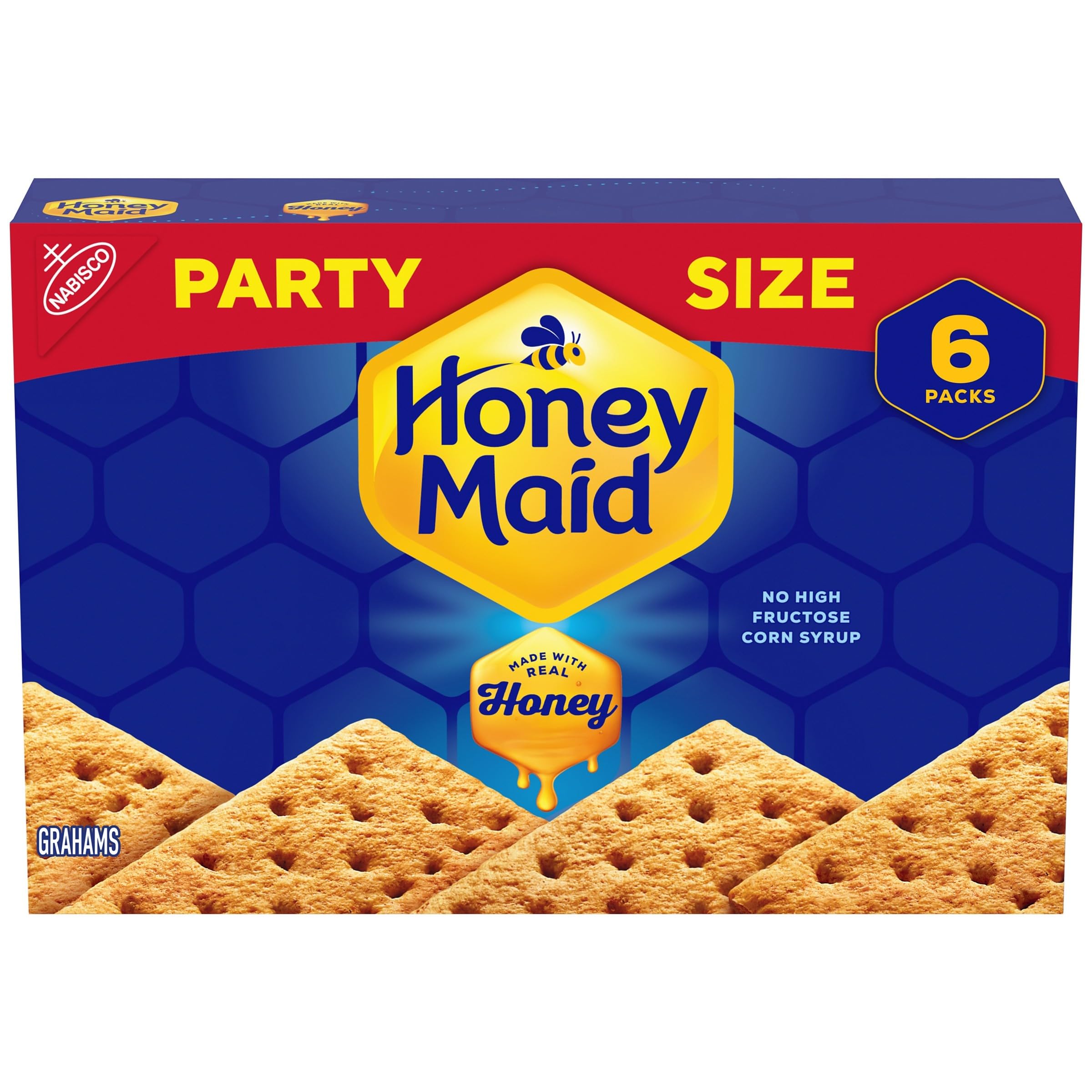 HONEY MAID Graham Crackers - Crunchy Honey Flavored Snacks for Lunch, School, Parties & Camping (28.8 oz Bulk Pack) | Perfect for S'mores, Desserts & Healthy Snacking