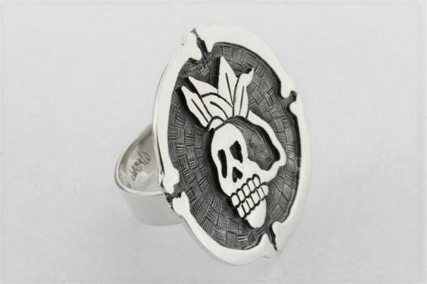 La Calavera Catrina Sterling Silver Ring - Elegant Mexican Sugar Skull Jewelry for Women, Perfect for Day of the Dead Celebrations & Gothic Fashion