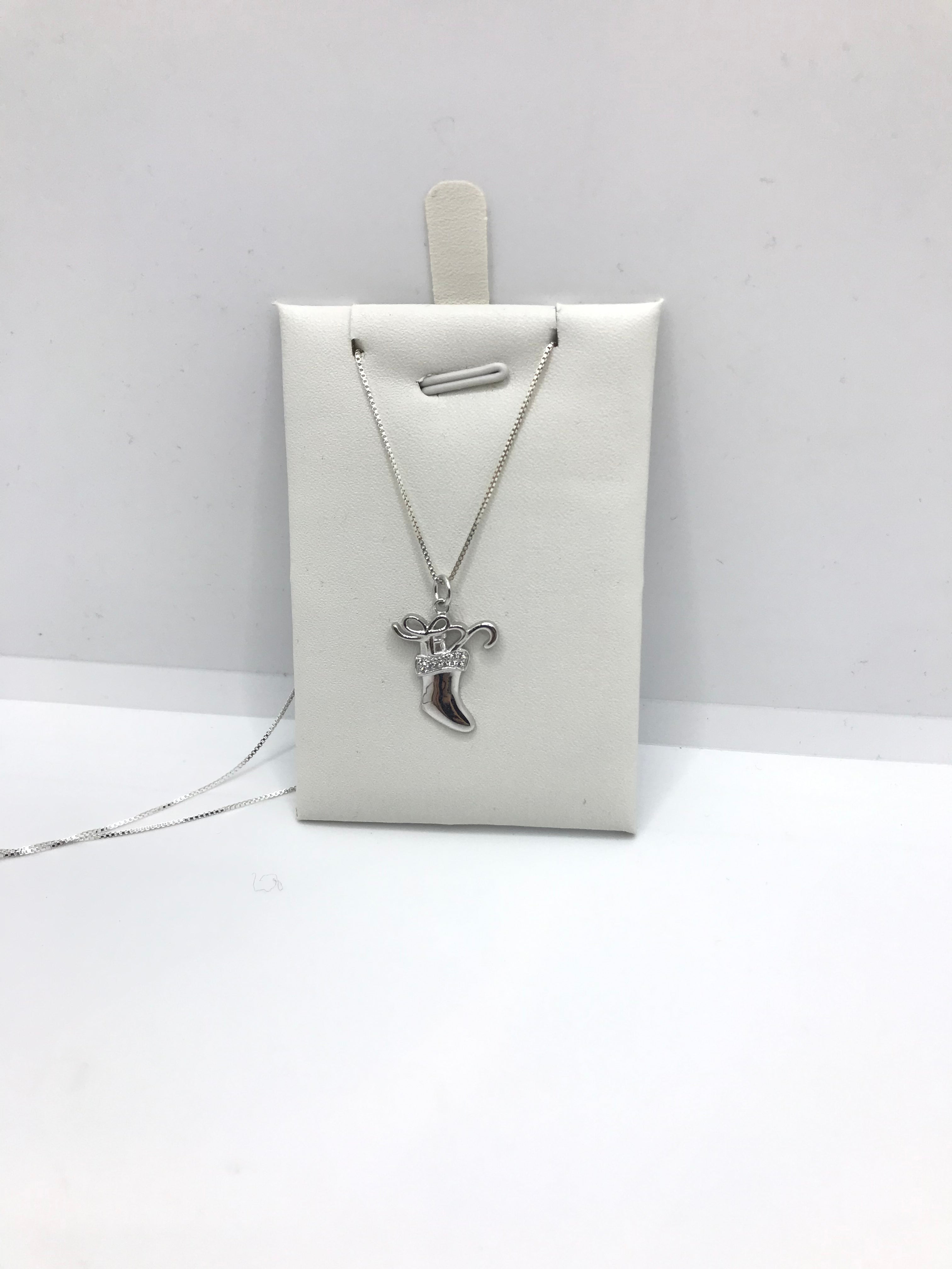 925 Sterling Silver Santa Stocking Necklace - Christmas Holiday Jewelry Gift for Women & Girls - Perfect for Holiday Parties & Festive Outfits