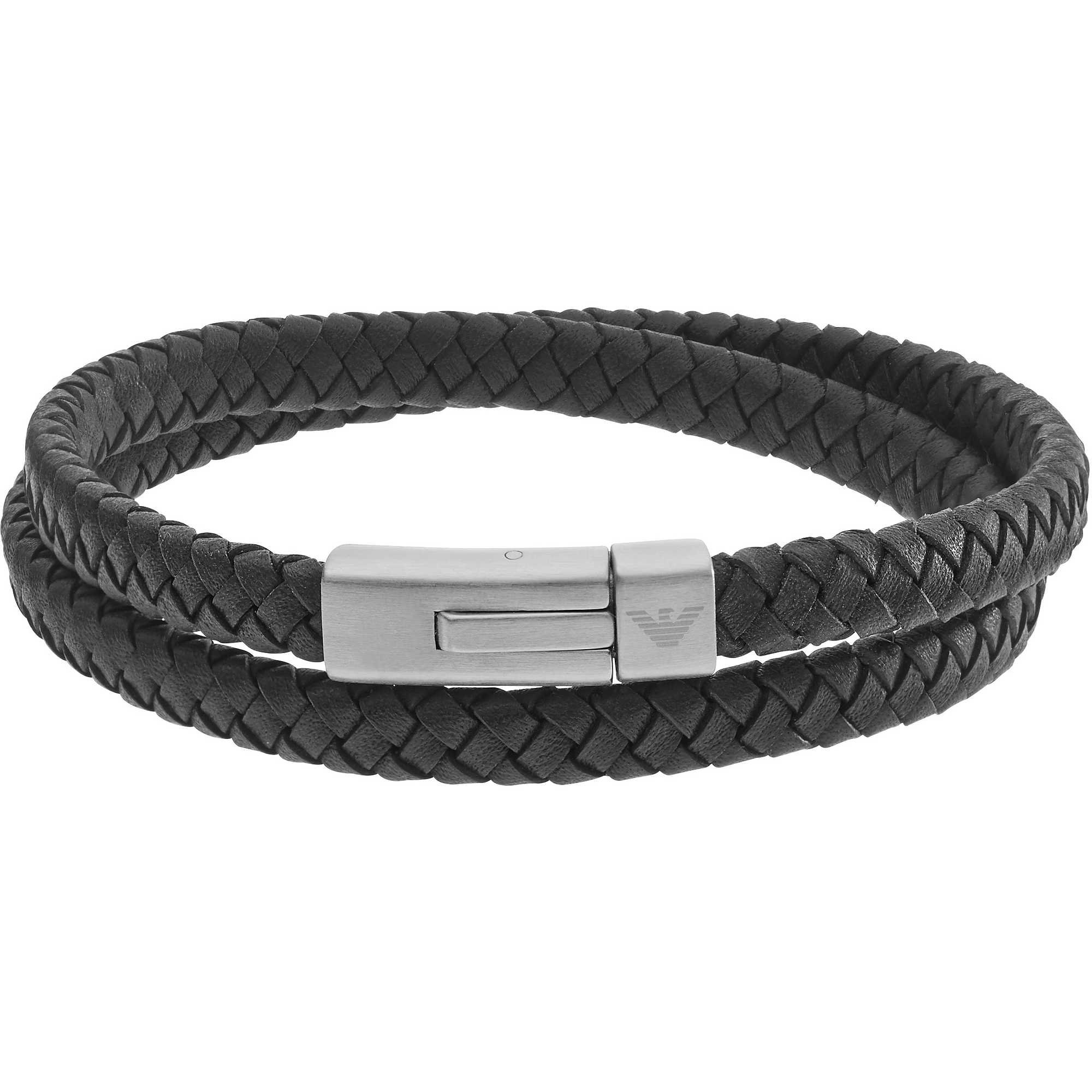 Emporio Armani Men's Luxury Watch - Genuine Leather or Stainless Steel Bracelet with Lobster Clasp, Slider & Push Button Closure | Perfect for Business, Formal Events & Everyday Wear