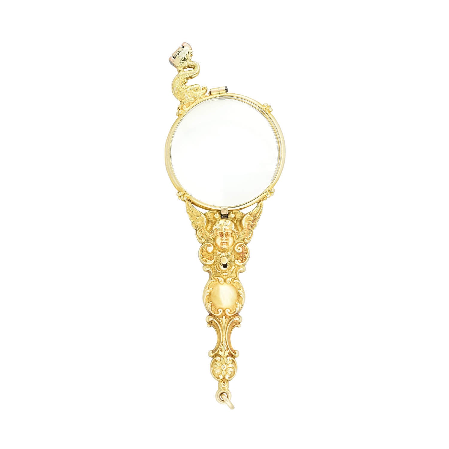 Art Nouveau 14K Gold Expandable Lorgnette Glasses - Vintage Style Reading Glasses for Opera, Theater & Antique Costume Accessories
