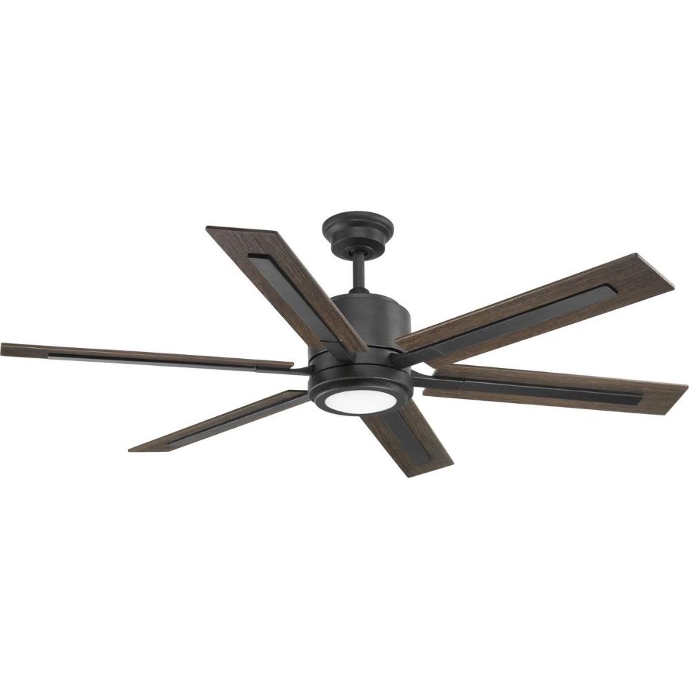 Glandon Ceiling Fan with Remote Control - 52 Inch Modern Low Profile Flush Mount Indoor Ceiling Fan - Quiet Reversible Motor, 3 Speeds - Perfect for Bedroom, Living Room, and Office Spaces