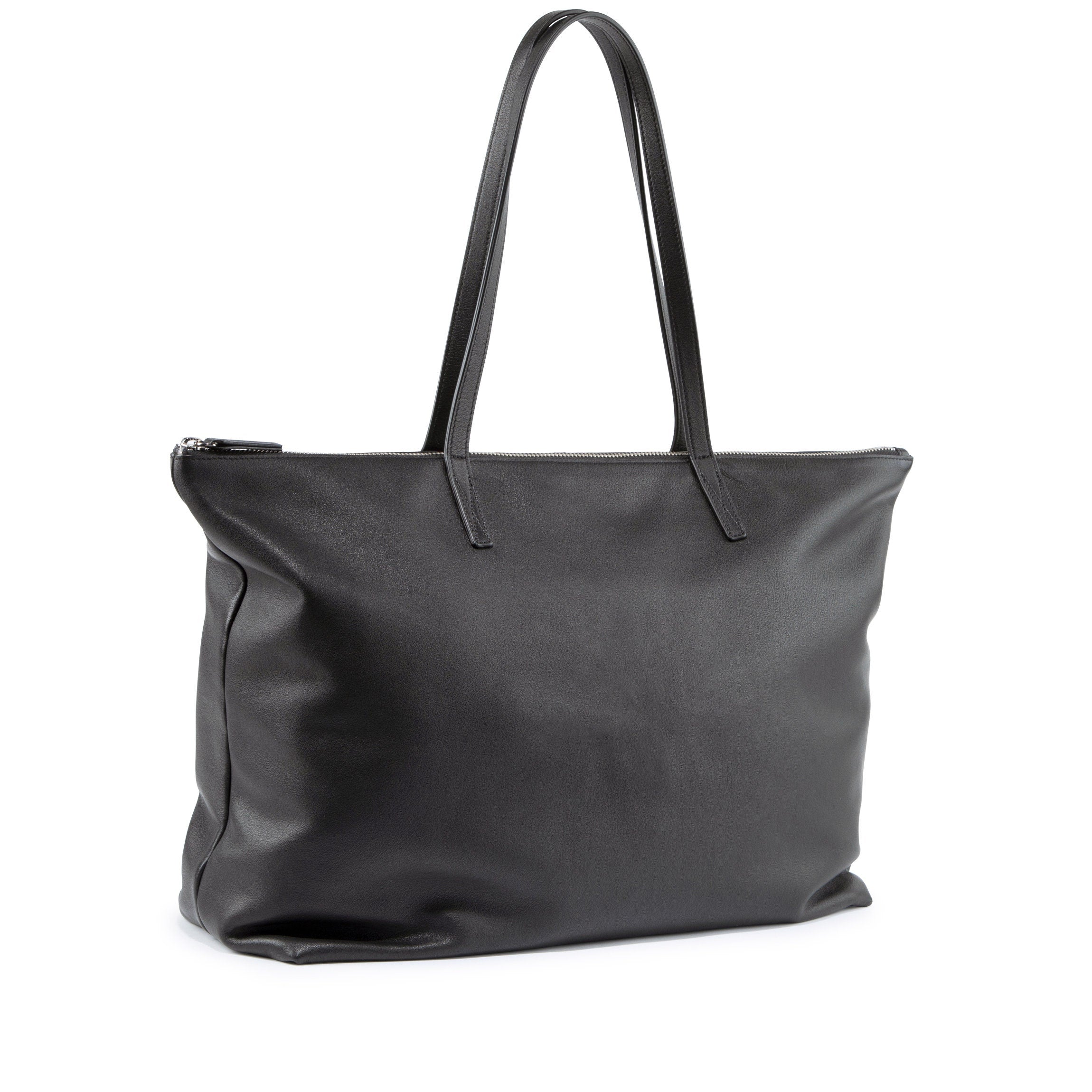 Aleena Soft Zippered Tote Bag for Women - Black Onyx - Stylish & Spacious Work Tote, Perfect for Office, Travel & Everyday Use