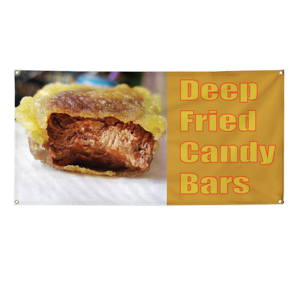 Custom Vinyl Banners for Advertising - 60x144 Inches Weatherproof Outdoor Sign with 10 Grommets (Multiple Sizes Available) - Perfect for Food & Beverage Promotion, Candy Shops, Yard Sales, and Industrial Signage