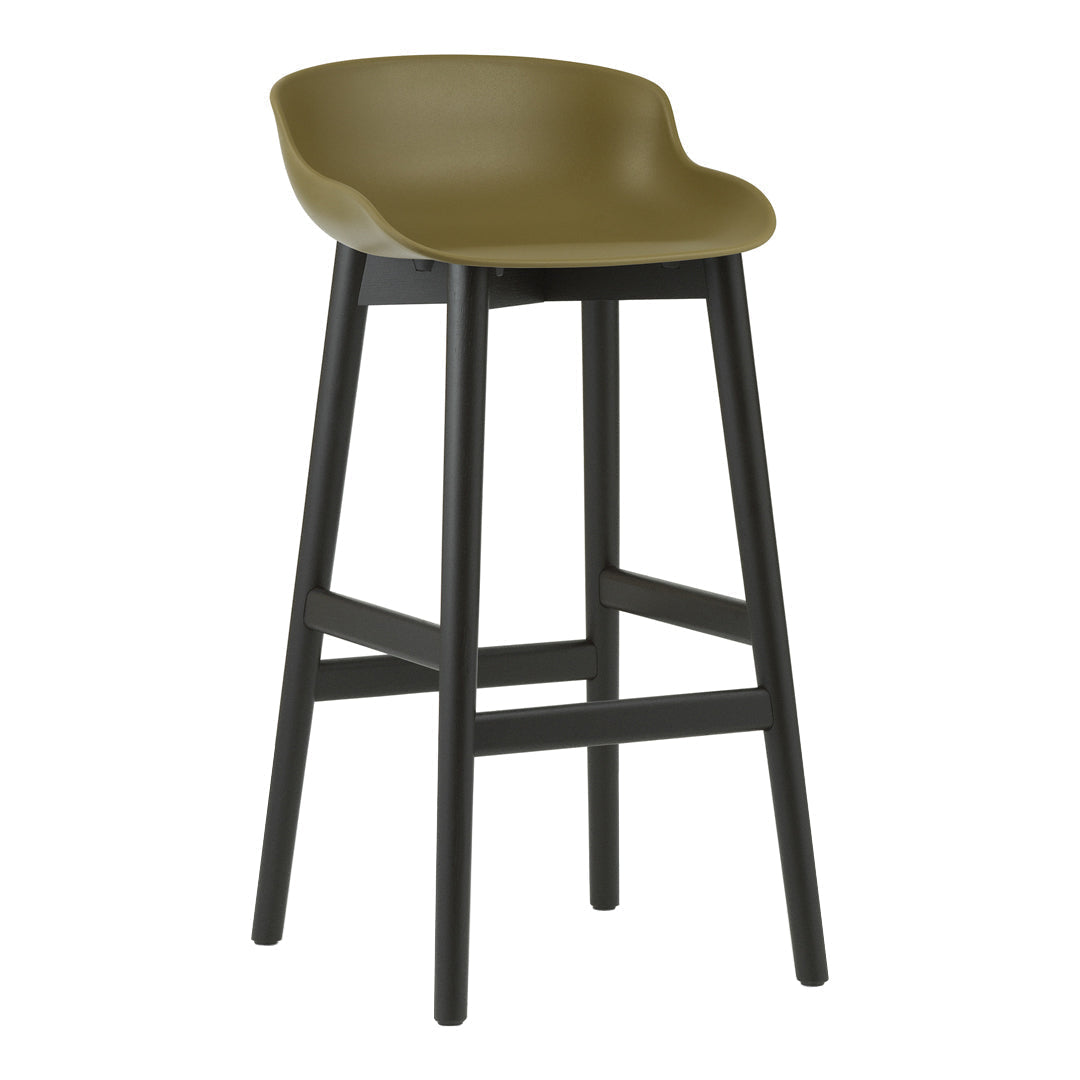 Premium Hyg Bar Stool with Solid Wood Base - Modern Kitchen & Dining Counter Height Stool for Home, Bar, Cafe & Restaurant Use