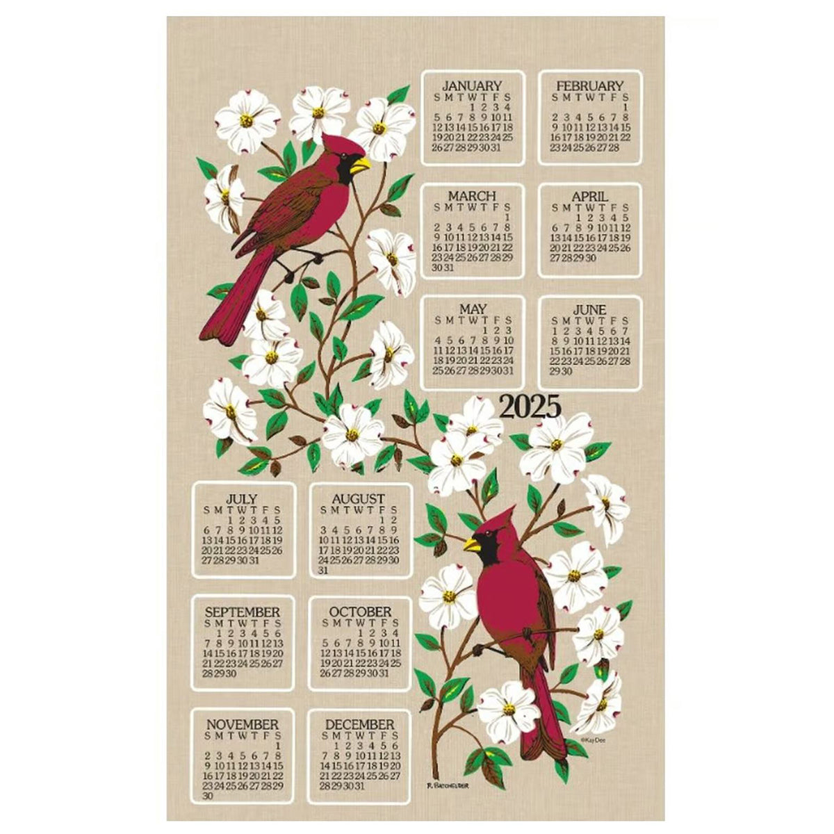 2025 Calendar Towels - Premium Cotton Bath & Kitchen Towels with Yearly Planner - Perfect for Home, Office, and Gifts
