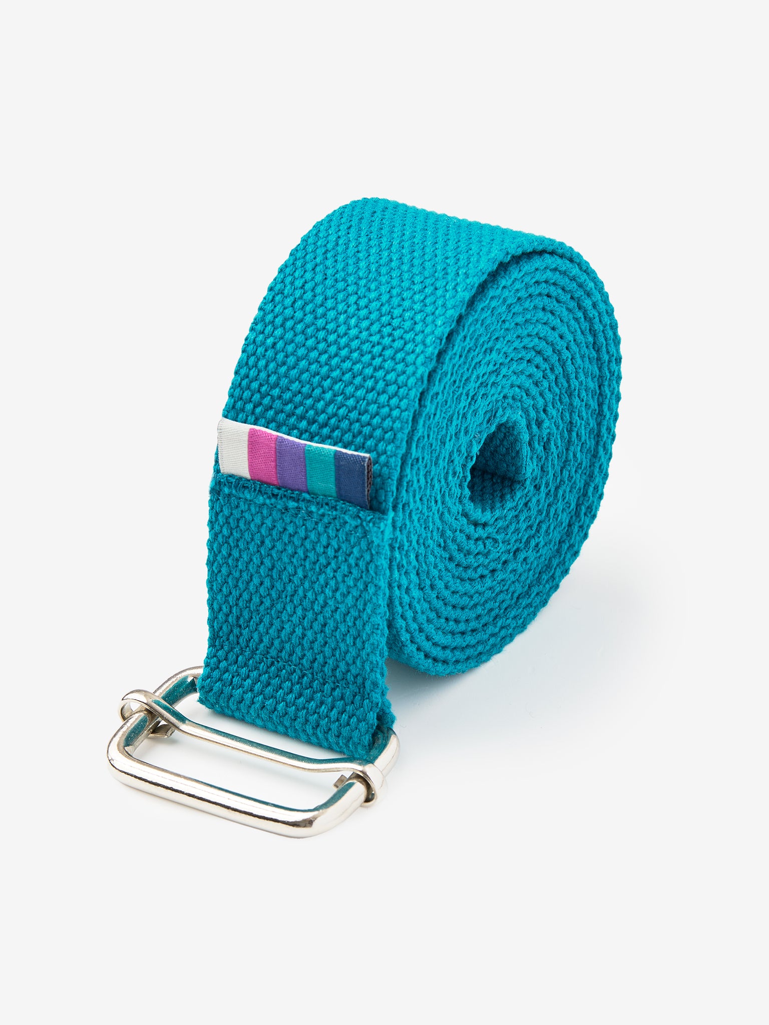Organic Cotton Wide Yoga Belt for Stretching & Flexibility - Premium Yoga Strap for Poses, Pilates & Physical Therapy - Ideal for Home, Studio & Travel Use