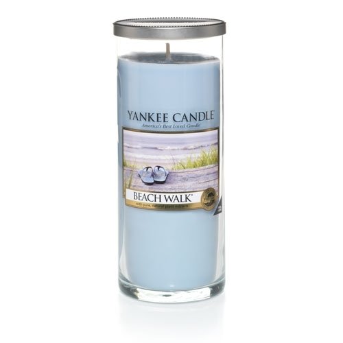 Yankee Candle Beach Walk 20 Oz Large Pillar Candle - Long Lasting Scented Candle for Home, Spa, and Relaxation