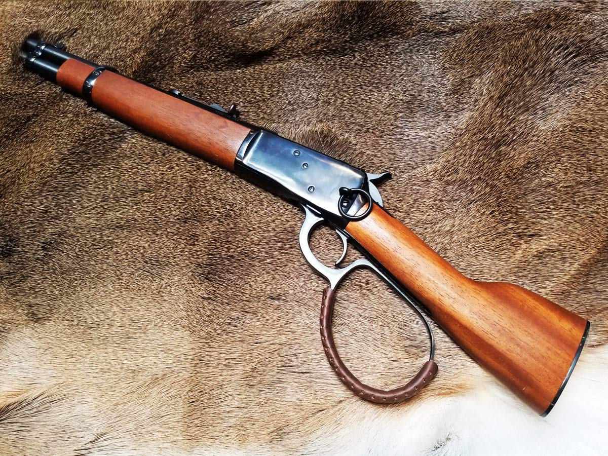 Handcrafted Large Loop Leather Lever Wrap - Premium Genuine Leather for Guns, Knives & Tools - Perfect for Hunting, Camping & Outdoor Adventures