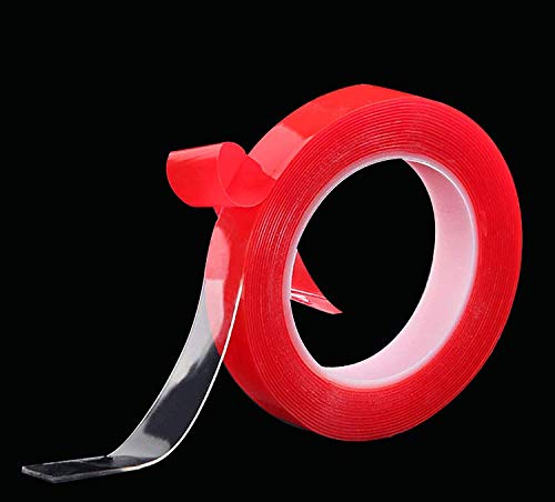 Nano Double Sided Tape - Ultra Strong Mounting Tape - Washable Invisible Adhesive Gel for Wall Hanging & Home Decor (1-9/16