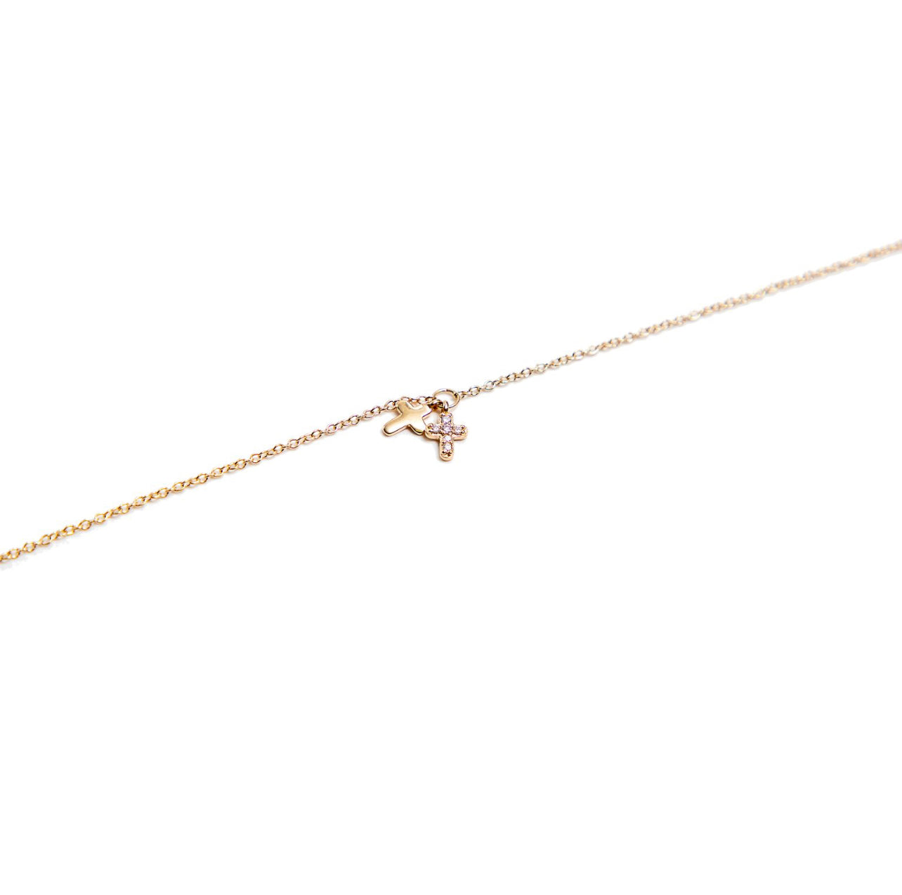 Dangling Cross Bracelet for Women - Elegant Religious Jewelry Gift for Christmas, Baptism & Everyday Wear