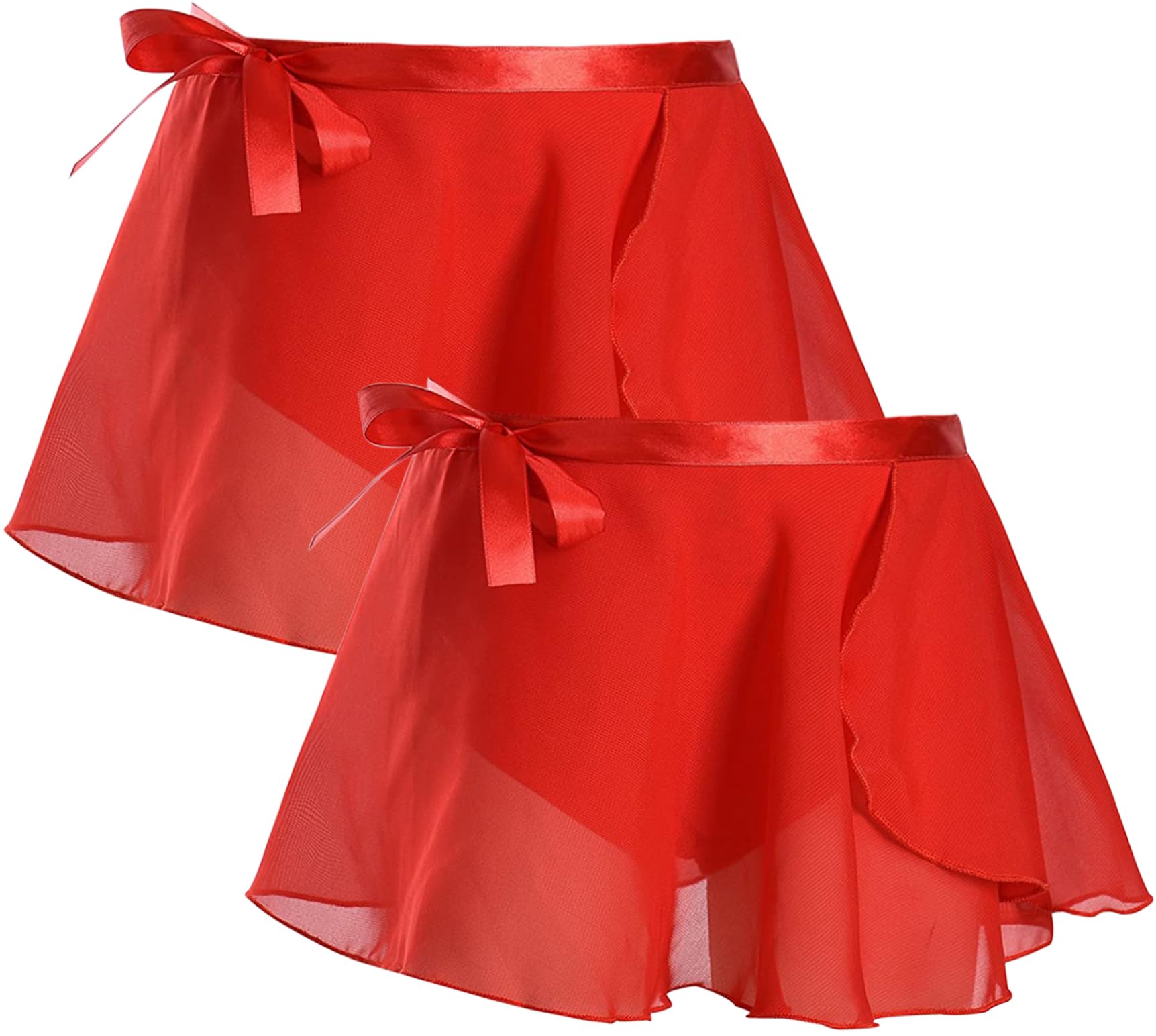 Girls Ballet Dance Skirt Leotard Set - Sparkly Chiffon Wrap Tie Toddler Dancewear for Ballet, Recital & Performance - Perfect for Dance Class, Competition & Stage Costume