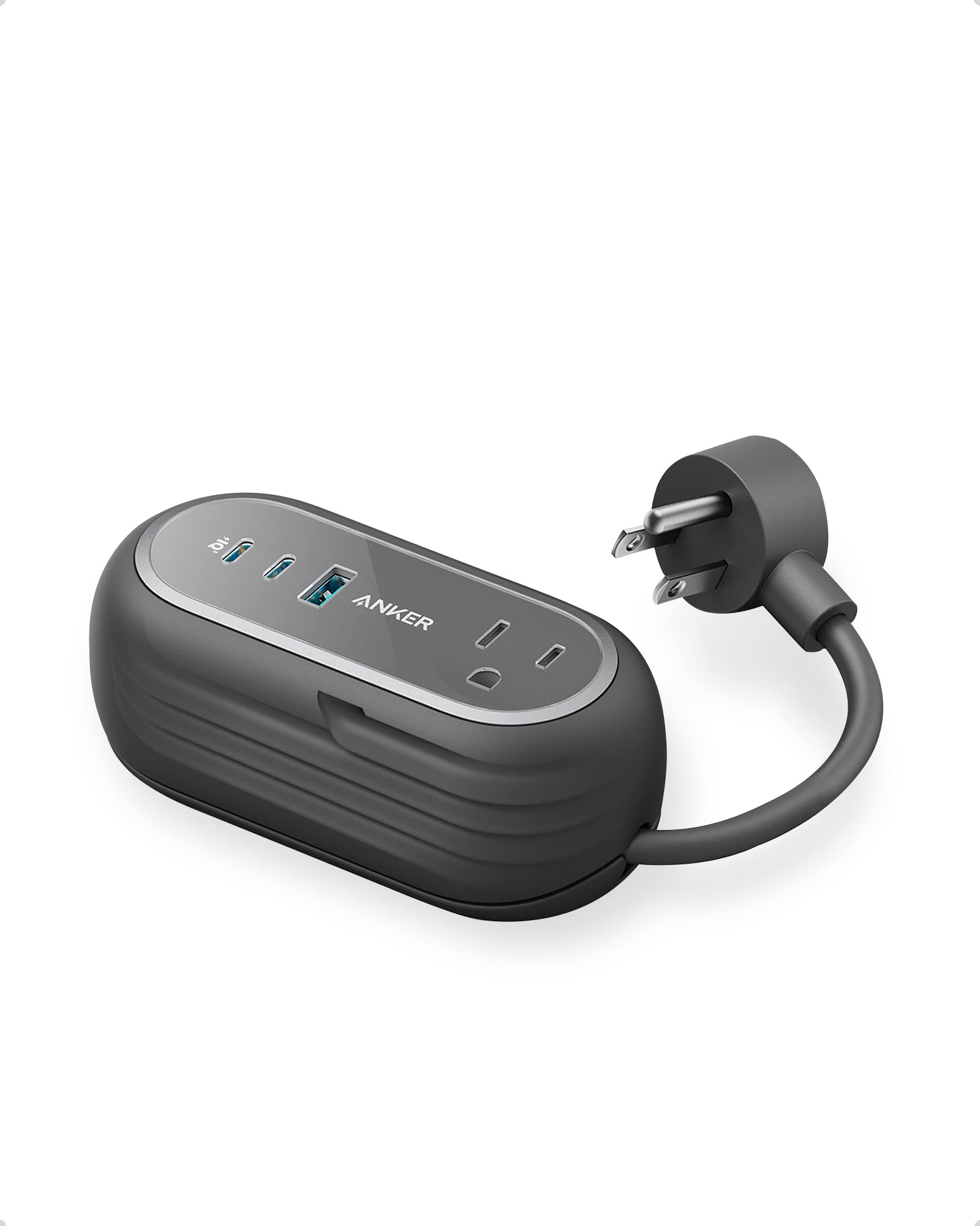 Anker GanPrime 65W USB C Charging Station - 5-in-1 Power Strip with 2 AC Outlets, 2 USB C & 1 USB A Ports - Fast Charging for iPhone 15, Galaxy S23, iPad Pro, MacBook Air - Perfect for Home Office, Travel & Hotel Use