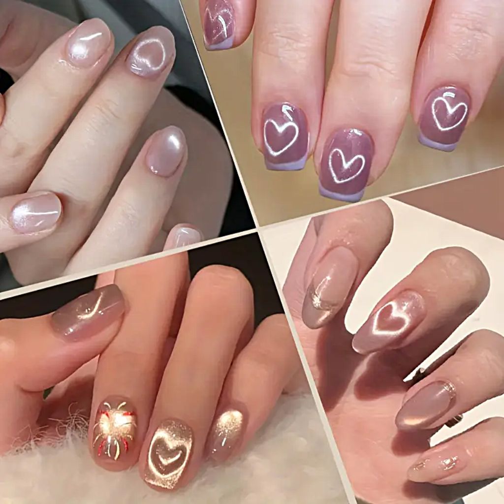 Perfect Love Heart Cat Eye Magnet Design Tool for DIY Crafts, Home Decor & Gifts - Strong Adhesive Magnetic Cat Eye Nail Art Accessories for Creative Projects & Party Decorations