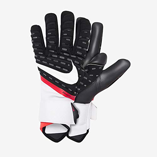 Nike GK Phantom Elite Goalkeeper Gloves - Black/Laser Crimson/White (Size 8) - Professional Soccer Goalie Gloves for Training & Matches - CN6724-011