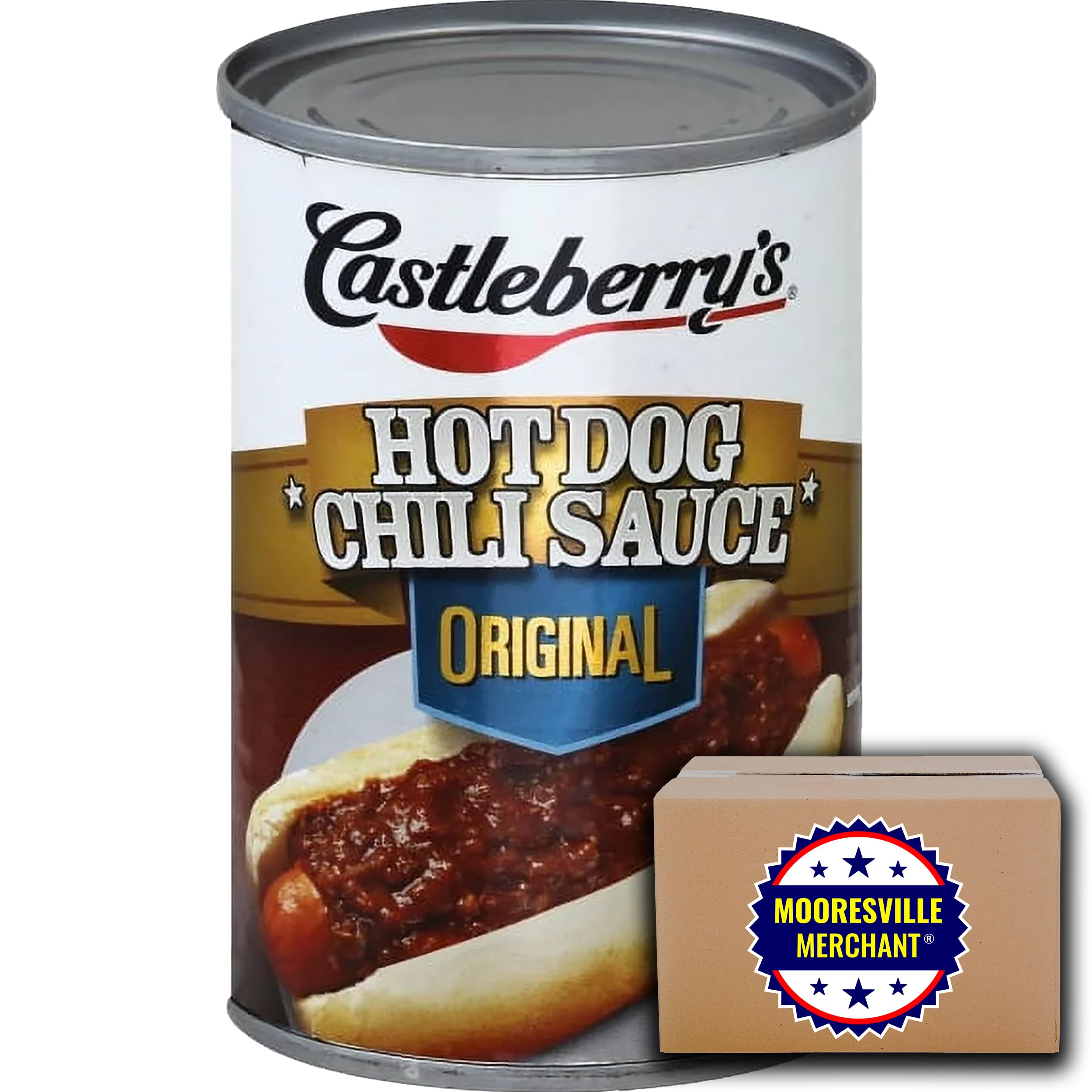 Best Hot Dog Chili Sauce - 10 oz (4 Cans Pack) | Premium Quality, Rich Flavor | Perfect for BBQs, Picnics & Game Day Snacks | Mooresville Merchant Brand