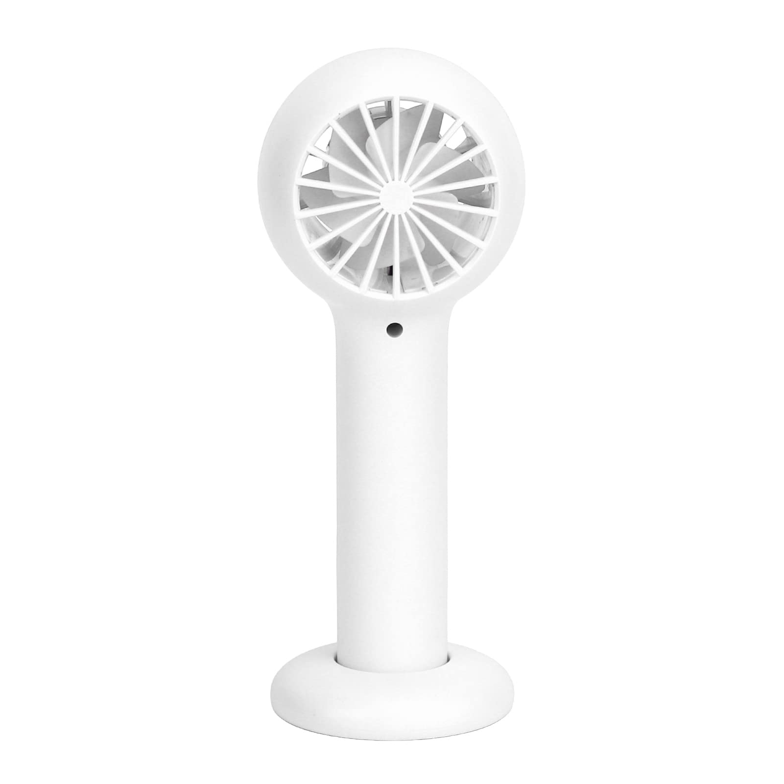 Mini Portable USB Rechargeable Fan - 3 Cooling Modes, Battery Operated Small Desk Fan for Home Office Travel - Perfect Summer Cooling Solution White