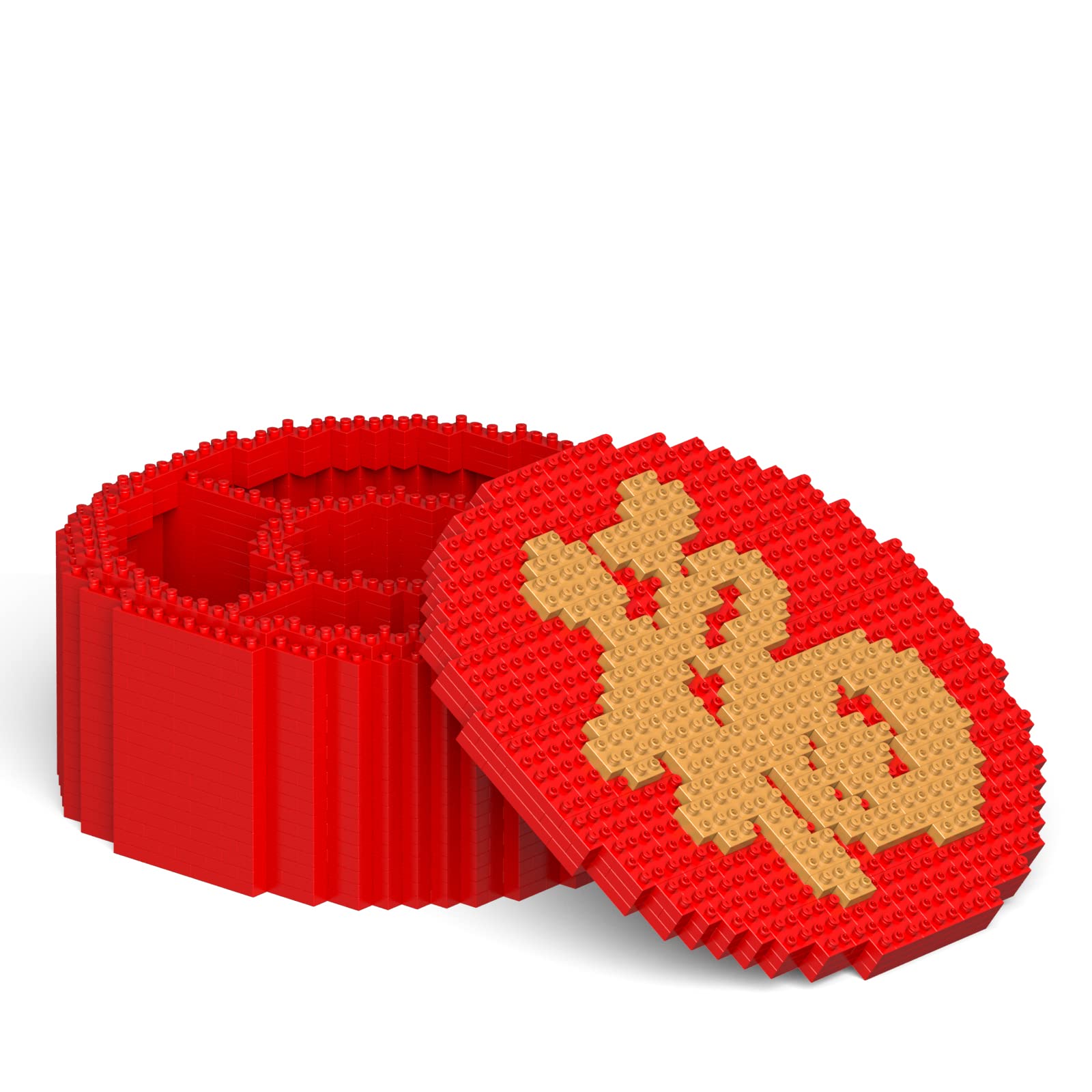 JEKCA Chinese Candy Box 02S Building Blocks Set - 1000+ Plastic Pieces for Creative Construction, STEM Educational Toy for Teens & Adults Age 14+ | Perfect for Home Decor, Birthday Gifts & Stress Relief Activities